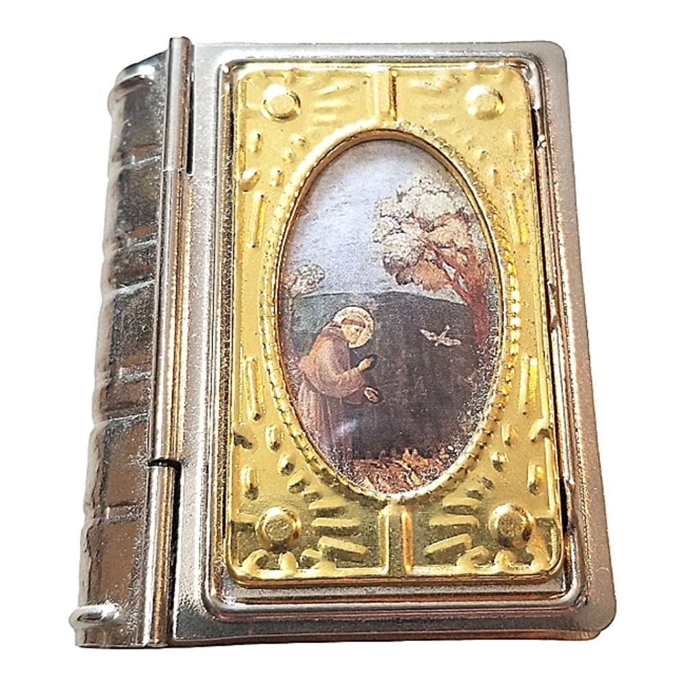Bracelet Or Rosary Box Of St Pio Bible Shaped From Shrine In Italy!